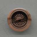 BOTEMY B9171 Copper Kitchen Sink Drain Kit 3 1/2 Sink Strainer for Kitchen Sink with Stainless Steel Strainer Stopper Drain Assembly Basket Strainer Fit Standard Sink Drain Hole(Antique Copper)