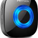 Wireless Doorbell Receiver, 1,300-feet Range, 58 Chimes Optional, 5 Level Volume with Mute Mode, LED Indicator, No Battery Required for Receiver (Black)