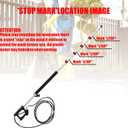 RIDGE WASHER 24 FT Telescoping Pressure Washer Wand, Pressure Washer Extension Wand, Telescopic Gutter Cleaner With 3 Curve Wands, 7 Spray Nozzle Tips, Adjustable Support Belt and 2 Adapters, 4000 PSI
