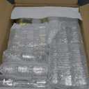 Nuogo 100 Pack 1.5oz Mini Hexagon Glass Jars Bulk for Wedding Small Honey Jars with Lids Spice Jars Canning Jars Mason Jars for Gifts Candy Honey Wedding Party Favors DIY Crafts (Gold)