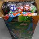 DyBaxa Golf Chipping Game - Golf Battle Game for Kids & Adults, 54*54 Golf Target Mat with 16 Sticky Balls, 8 Bean Bag, 6 Axe, 2 Soccer, Perfect for Family Fun, Outdoor Lawn, Backyard Party Activities