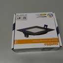 Sunlite 87805 LED 4-Inch Recessed Slim Downlight Fixture, 12 Watts (65W=), 700 Lumens, Indoor & Outdoor, Color Selectable 27K/30K/35K/40K/50K, 90 CRI, 120V, Dimmable, ETL Listed, Matte Black, 1 Pack