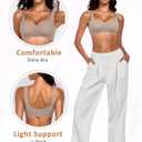 Werkiss Bralettes for Women Natural Lift Wireless Bras No Underwire Light Support Sports Bra (Beige, XS)
