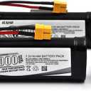 (2-Pack) 7.2V 3000mAh NiMH Battery with XT60 Connector and Balance Charger for RC Car Truck Buggy LOSI Associated HPI Kyosho Tamiya 2WD 4WD Models