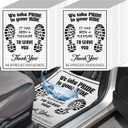 Maitys 300 Pcs Kraft Paper Car Floor Mats Disposable White Vehicles Floor Pads Waterproof Automotive Foot Pads 20 x 15 Inch Thank You Mats for Car Detailing, Dealership