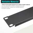 PATIKIL 6 Pcs 1U,2U,4U Blank Panel Metal Rack Mount, 19 Inches, Filler Panel Mount Spacer Rack Blanking Panel Kit for Enclosure Server Rack Cabinet Black