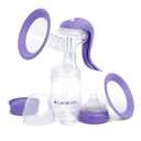 Lansinoh Manual Breast Pump, Hand Pump with Comfortable Flange, Includes 5oz Baby Bottle with Slow Flow Nipple, Breastfeeding Essentials