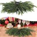 Norfolk Christmas Table Centerpieces, 31 Inch Chinese New Year Table Decorations Candle Wreath Holders,Centerpieces for Tables Door Window Chair Wall
