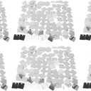 Shiny Glitter Sequin Wall Backdrop Panels for Engagement Birthday Party Photography Props, PVC Material, Easy Installation, 6pcs for Wedding Anniversary Decor (Silver)