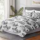 Full Size Comforter Set with 2 Pillowcase, American Desert Cowboy Soft 3 Pcs Bedding for Kids and Adults, Vintage Horse Mountain Western Comforter Set for Room Bedroom Bed Decor