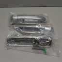 4Pcs Exterior Door Handle Compatible with 2009-2025 Dodge Ram 1500 Classic 2500 3500 Pickup Replace for 55112382AB 55112383AB 55112384AB 55112385AB Chrome Outside Handle Front Rear Left Right (Silvery - 4 Pieces)