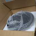 Olly & Rose Large Matt Black Plant Pot 14 Inch Extra Large Fibre Planter with Saucer - Large Indoor and Outdoor Plant Pot