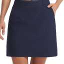 baleaf Women's 18" Golf Skorts Skirts Pockets UPF 50+ Zipper Quick Dry Casual Work Skort Travel, XL