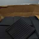 Sound Proof Foam Panels - 12 x 12 x 2 Inches 36 Pack Wedges Acoustic Foam Panels Sound Proofing Padding for Walls and Ceiling High Density Foam Studio Foam (Black) (12 x 12 x 2 Inches36 sq ft, Black - 36 Pack Wedge Panels)