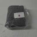 PHF 100% Cotton Waffle Weave Euro Sham Covers, 2 Pack 26" x 26" Bed Pillow Covers for Elegant Home Decor, No Filling, Luxury Aesthetic Soft Euro Pillow Cases for Bed, Dark Grey