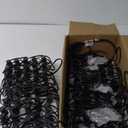 C9 Christmas String Lights Outdoor 100ft Vintage Christmas Tree Lights for Indoor Outdoor Roofline Patio Room Holiday Party Backyard Xmas Decoration, Black Wire, 100+4 Bulbs, Not Connectable