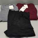 Riyiper 3 Pack Women's V Neck Sweater, Long Sleeve Lightweight Tops Casual Solid Color Pullover Loose Knit Classic Sweaters XXL