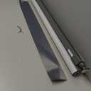 LazBlinds No Drill Zebra Blinds for Windows 29.5" W x 72" H, Grey