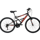Hyper Bicycles 26" Shocker Mountain Bike, Adult Ages 14+, Black/Red