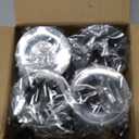 Antimbee 10 Pack Reusable Suction Hooks, Removable Small Suction Cups for Shower, Bathroom, Glass, Door, Windows, Kitchen - Up to 11 lbs on Smooth Surface (Transparent Gray)