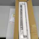 LED Bathroom Vanity Light: 24 Inch Brushed Nickel Acrylic Modern Lighting Fixtures - 3-Lights Contemporary Smoke Design Wall Lights Fixture Over Mirror 3000K