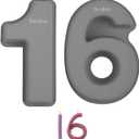 Ducodocu Silicone Number Cake Pan Large 3D Number Cake Mold Baking Forms Novel Cake Tins DIY Baking Mold for 2/20th Birthday Wedding Anniversary 10 inch Number of 1&6, 2 Pack