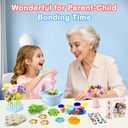 TANAVE Flower Making Kit for Kids,Diy Flower Bouquet Kit,Fabric Flower Bouquets Toys Upgraded,Flower Crafts/Flower Maker for Kids Birthday Gifts for Ages 3 4 5 6 7 8 9 10 11 12 Year Old Girls (126pcs)