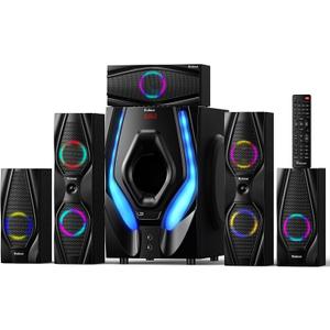 Bobtot Home Theater Systems Surround Sound Speakers,1200 Watts Peak
10 inch Subwoofer 5.1/2.1 Channel Audio Stereo System with ARC Optical Bluetooth Input for TV Ultra HD AV DVD FM Radio USB