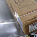 SmartStandard 32 x 84 inch White Sliding MDF Barn Door with 6FT Black Sliding Door Hardware Kit & Handle, Pre-Drilled Ready to Assemble, Waterproof PVC Coating, H-Frame