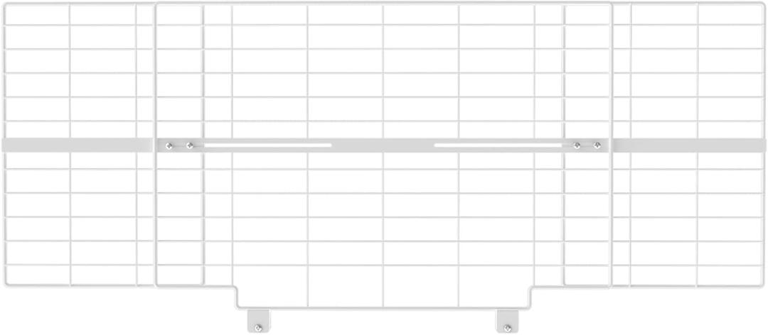 16-Inch Height Extension for Pet Gates, Adjustable Top Extension Piece for 26-42 Inch Wide Gates, Prevents Cats from Jumping Over, White