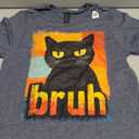 Funny Cat Bruh for Teens Boys Girls Men Women Meme Graphic T-Shirt Small