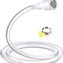 Frienda Faucet Hose Adapter for Sink & Large Humidifiers, 4.1FT PVC Tube with Adjustable Faucet Connector, Hose Clamp & Zip Tie, Portable Water Transfer Accessories for Sink, Bucket, Outdoor Cleaning