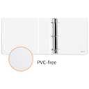 Amazon Basics 3 Ring Binders, 3 Inch D-Ring Organizer for School, Home Office, Paper Storage, White, 2 Pack