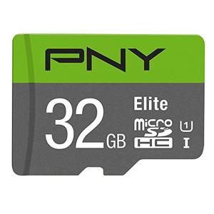 PNY 32GB Elite Class 10 U1 microSDHC Flash Memory Card - 100MB/s Read, Class 10, U1, Full HD, UHS-I, Micro SD (Pack of 1)