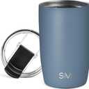Simple Modern Travel Coffee Mug Tumbler with Flip Lid | Reusable Insulated Stainless Steel Cold Brew Iced Coffee Cup Thermos | Gifts for Women Men Him Her | Voyager Collection | 12oz | Blue Dune