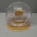 Niteangel Super-Silent Hamster Exercise Wheels: - Quiet Spinner Hamster Running Wheels with Adjustable Stand for Hamsters Gerbils Mice Or Other Small Animals (S, Transparent)