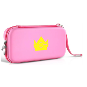 Case for Nintendo Switch and NEW Switch OLED Model(2021),Portable Hard Shell Pouch Carrying Travel Game Bag for Switch Accessories Holds 10 Game Cartridge (Pink)