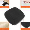 kingphenix Car Seat Cushion with 1.2inch Comfort Memory Foam, Seat Cushion for Car and Office Chair (Black)