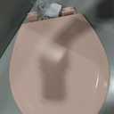Bemis 500EC 063 Toilet Seat with Easy Clean & Change Hinges, 1 Pack Round, Venetian Pink