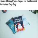 Koala Glossy Thin Inkjet Printer Paper for DIY Chip Bag and Print Brochure Flyer 8.5x11 Inches 100 Sheets 36LB for Inkjet Printers Use DYE INK