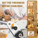 Electric Folding Dough Sheeter Machine, Stainless Steel Dough Machine Adjustable Thickness 0.2-30mm for Bread Pizza Croissants Marzipan Puff Pastry(Electric)