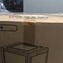 18 Pack Storage Bins with Lids, Plastic Storage Containers with Magnetic Door, 19 Qt Stackable Clear Storage Box for Home, Office Organizing