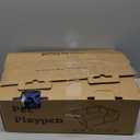 Dog Kitten Playpen with Play Pen Cover for Cat Indoor, 42x42 x25.5 Puppy Playpen for Small Pet with See-Through Topper Proof Enclosed Door Dog Pen, Sturdy Warm Protable Play Pen for Cat (Royal Blue)