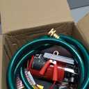 Utility Pump, Prostormer 12V DC 350GPH Electric 1/10HP Mini Portable Water Transfer Pump with Water Hose Kit Great for Yard, Garden, Pool Draining