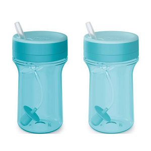 NUK Everlast Weighted Straw Cup, 10 oz. | SuperDurable Leakproof Toddler Sippy Cup 2