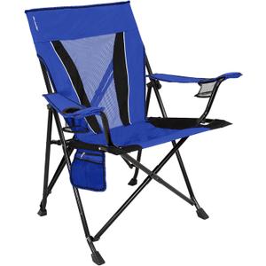 Kijaro Dual Lock Portable Camping Chairs - Enjoy the Outdoors with a Versatile Folding Chair, Sports Chair, Outdoor Chair & Lawn Chair - Dual Lock Feature Locks Position - Maldives Blue