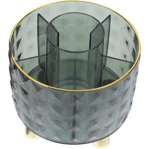 Homoyoyo 360 Makeup Brush Storage Box Pencil Holder Pen Holder Pen Organizer Pen Cup Manager Make up Student, 12.2x12.2x10.8CM, Dark Green, 8K3V0934KS94F010QCO