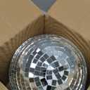 Alytimes Mirror Disco Ball - 8-Inch Cool and Fun Silver Hanging Party Disco Ball Big Party Decorations, Party Design