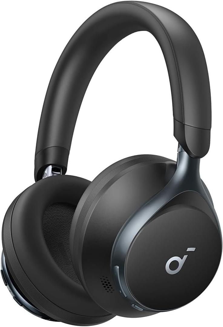 Soundcore by Anker, Space One, Active Noise Cancelling Headphones, 2X Stronger Voice Reduction, 40H ANC Playtime, App Control, LDAC Hi-Res Wireless Audio, Comfortable Fit, Clear Calls 