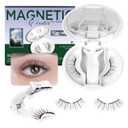 BEYELIAN Portable Magnetic Eyelashes with Applicator Kit All-In-One Box, Upgrade Soft Reusable Magnetic Lashes, No Glue Needed False Eyelashes for Eye YT19 (Lightweight & Comfortable)